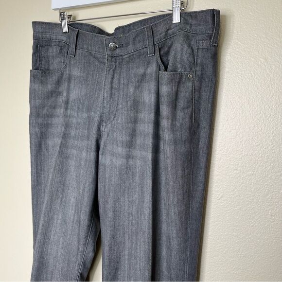 Old Navy Sweetheart Gray Five Pocket Jeans Straight Leg Women 16 Cotton Spandex - Picture 4 of 14
